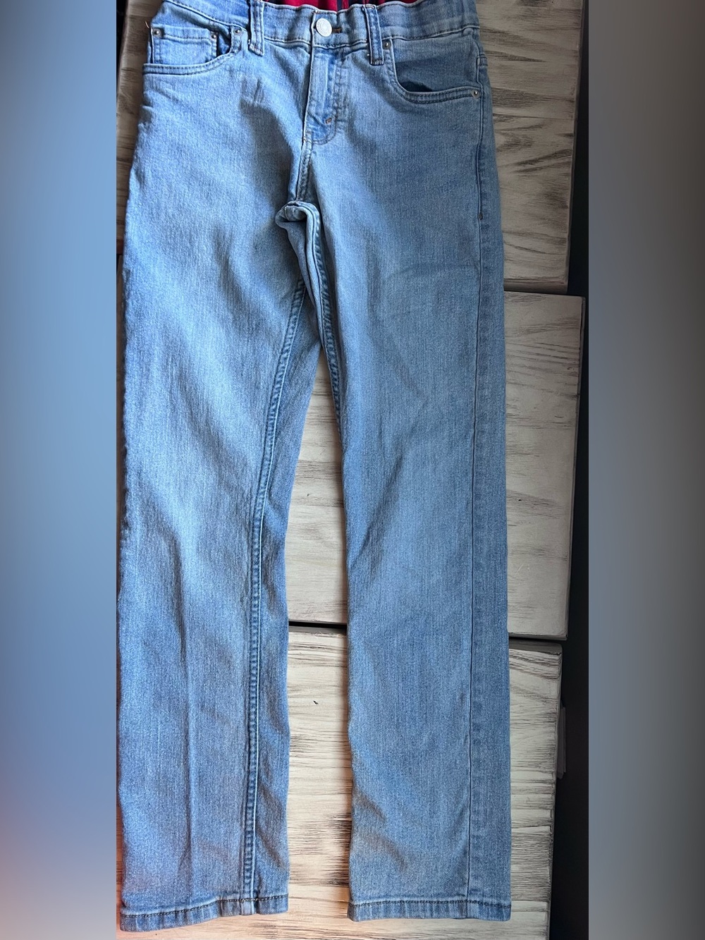 Levi’s 511 Boys Jeans Size 14 Reg 27x29 Light Wash Stretch Slim Fit